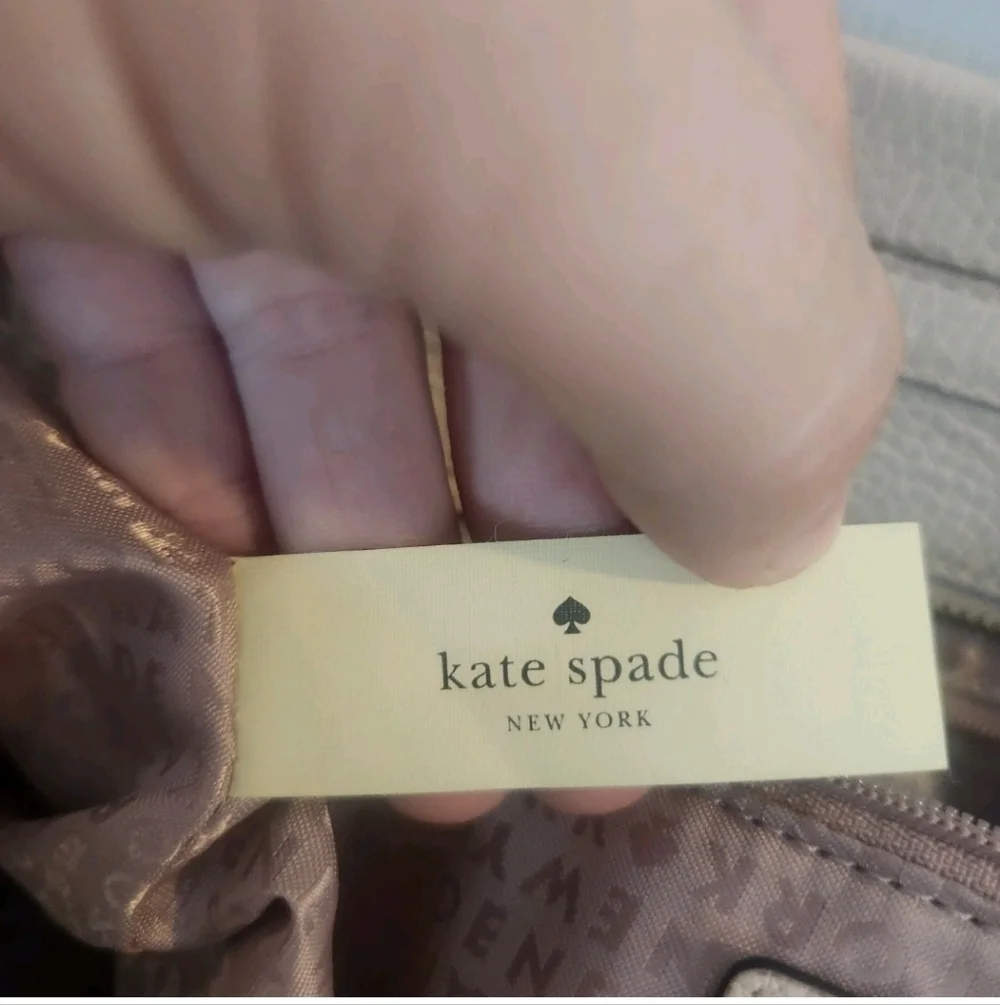 Kate Spade Holden Street Lanie Color Block Navy Cream Satchel Crossbody Tassel - Picture 7 of 11